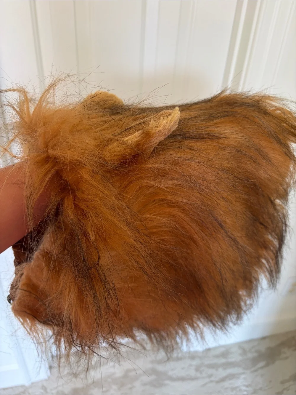 DOG Lion Mane Wig Dog Costume - Brown